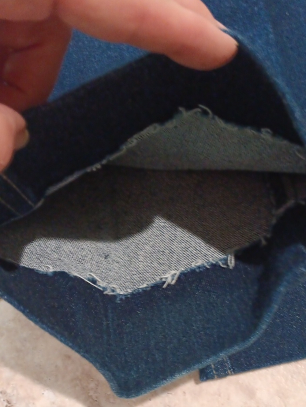 Vtg Calvin Klein Dark Blue Denim Jeans - Back Pocket Logo - Picture 12 of 12
